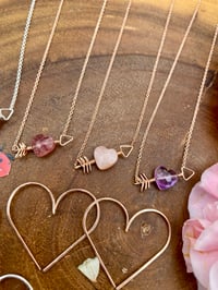 Image 6 of Cupid’s Amethyst Heart Necklace