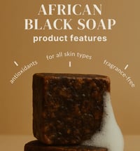 African Natural Original Black Soap 