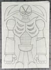 Garada K-7 pencil drawing
