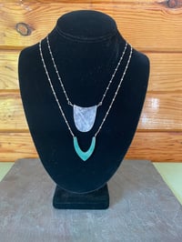 Image 2 of Rose Quartz Shield Necklace