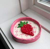 Strawberry trinket dish