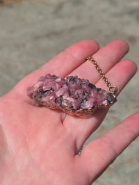 Image 3 of Rhodochrosite raw specimen necklace