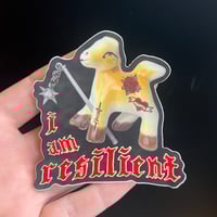 Image 1 of i am resilient sticker