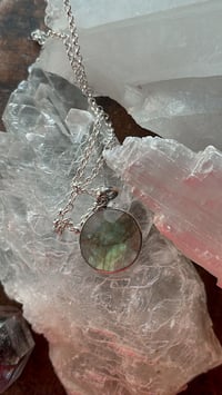 Image 3 of Green labradorite pendant