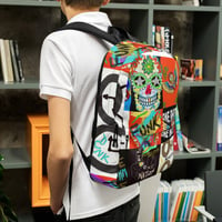 Image 3 of Funk Art Collage Backpack