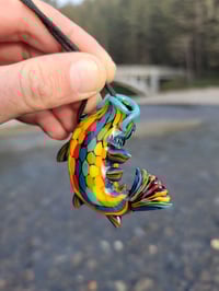Image 8 of Dark Rainbow Koi Pendant