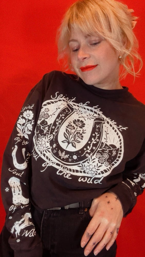 Image of Spirit of the west, soul of the wild long sleeve tee 