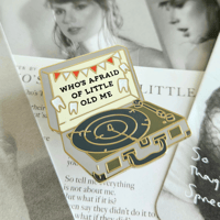 Image 2 of Little Old Me Record Player Enamel Pin