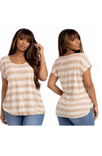 Image 4 of New XL New York & Co Dazzeled stripe top #717*8