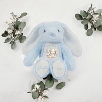 Image 1 of Blue Easter Bunny Plush