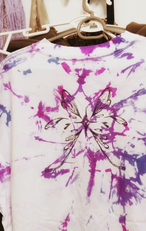 mister man T shirt tie dyed (blue purple)