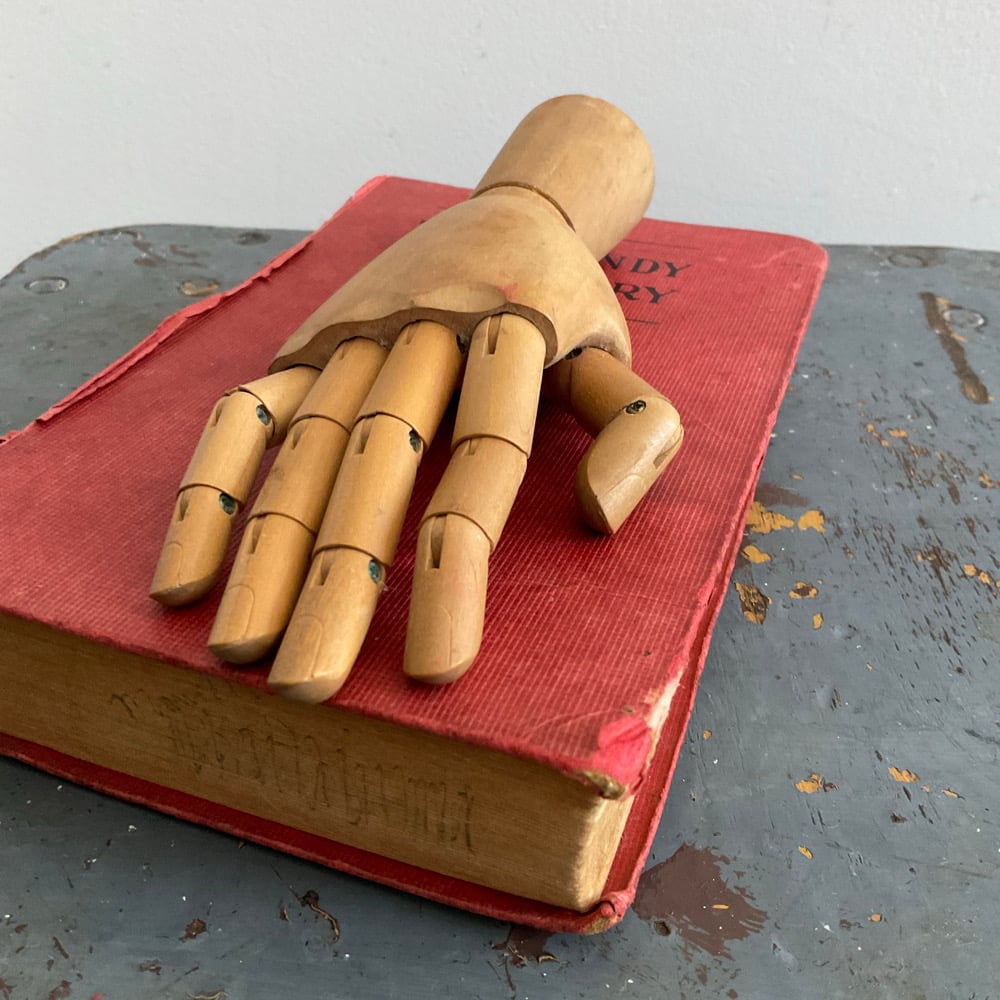 Image of Small Articulated Hand & Dictionary 