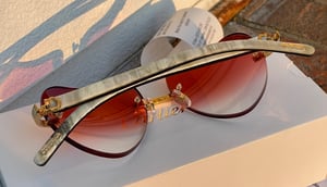 Image of AUTHENTIC CARTIER CT0286O 003 - [MIXED HORN] CUSTOM LENS 008