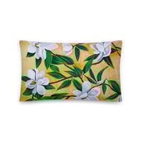 Image 2 of Mustard Magnolia Pillow