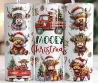 Mooey Christmas 20oz subliamtion tumbler