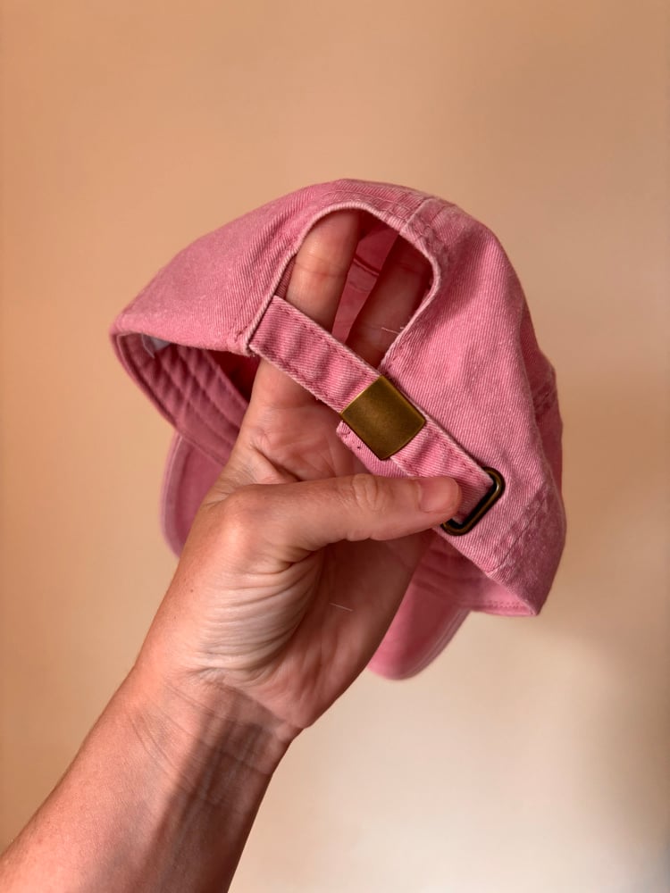 Image of Pink denim cap