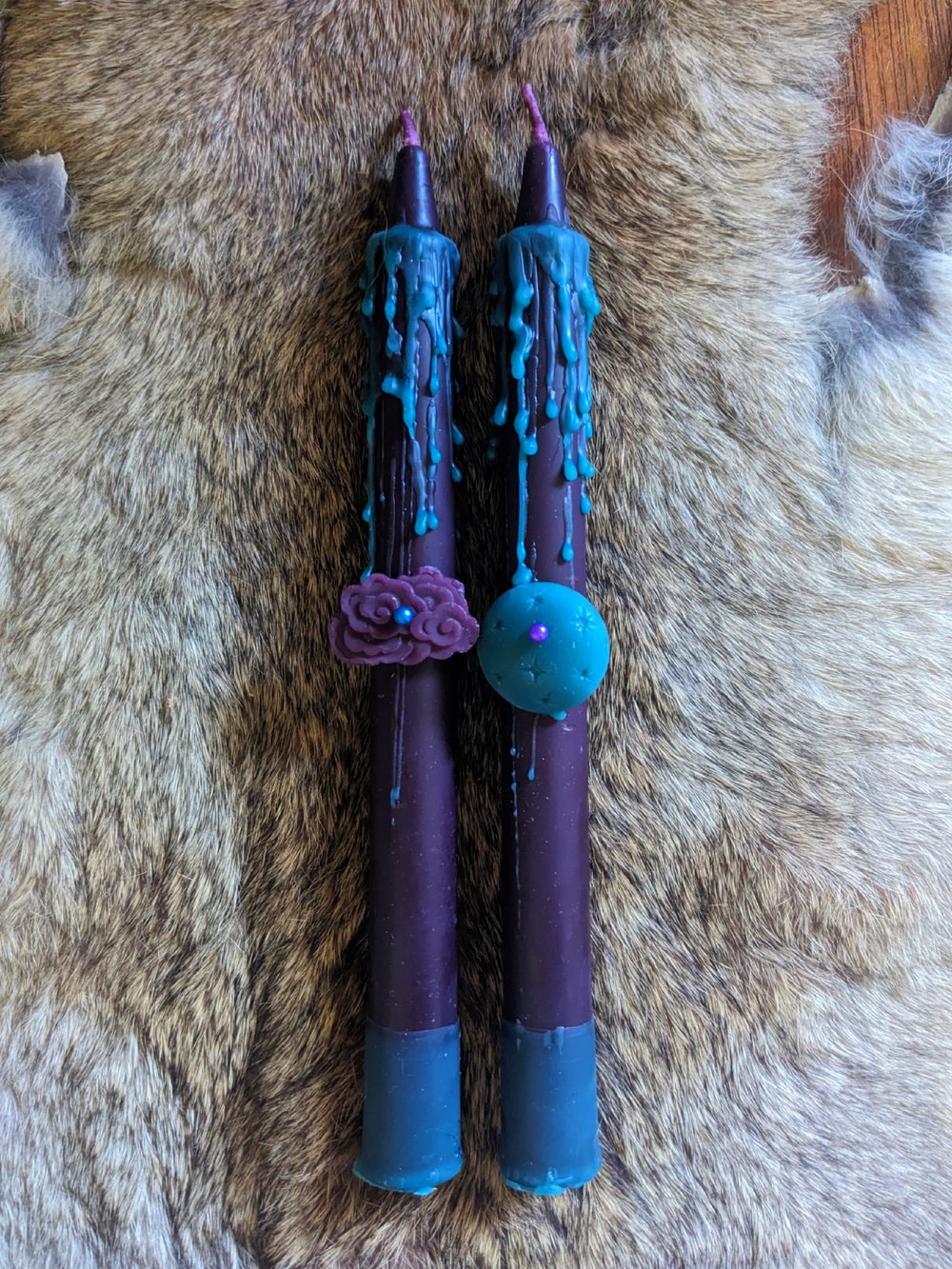 Image of Full Moon & Cloud Ritual Taper Set  