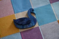 Image 8 of Blue swan mini brooch 