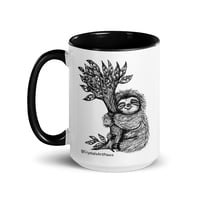 Image 6 of Sloth Brings You a Bouquet Coffee Mug Art by CrystalsArtPaws