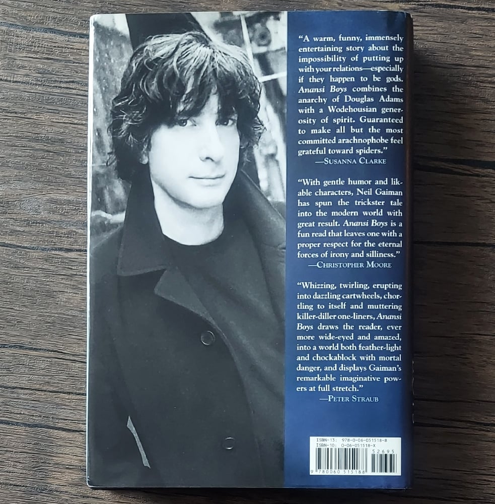 Anansi Boys, by Neil Gaiman - SIGNED