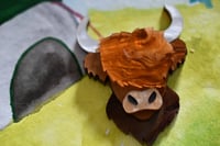 Image 1 of SECONDS-  highland cow brooch