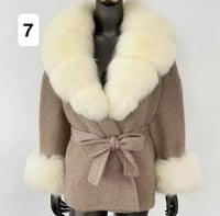 Image 7 of Luxury fur collar woolen coat🤎🐆