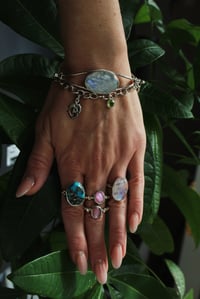 Image 3 of OM Charm Bracelet