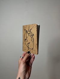 Image 2 of Lino Sketchbook 'BLEEDING HEART' A6