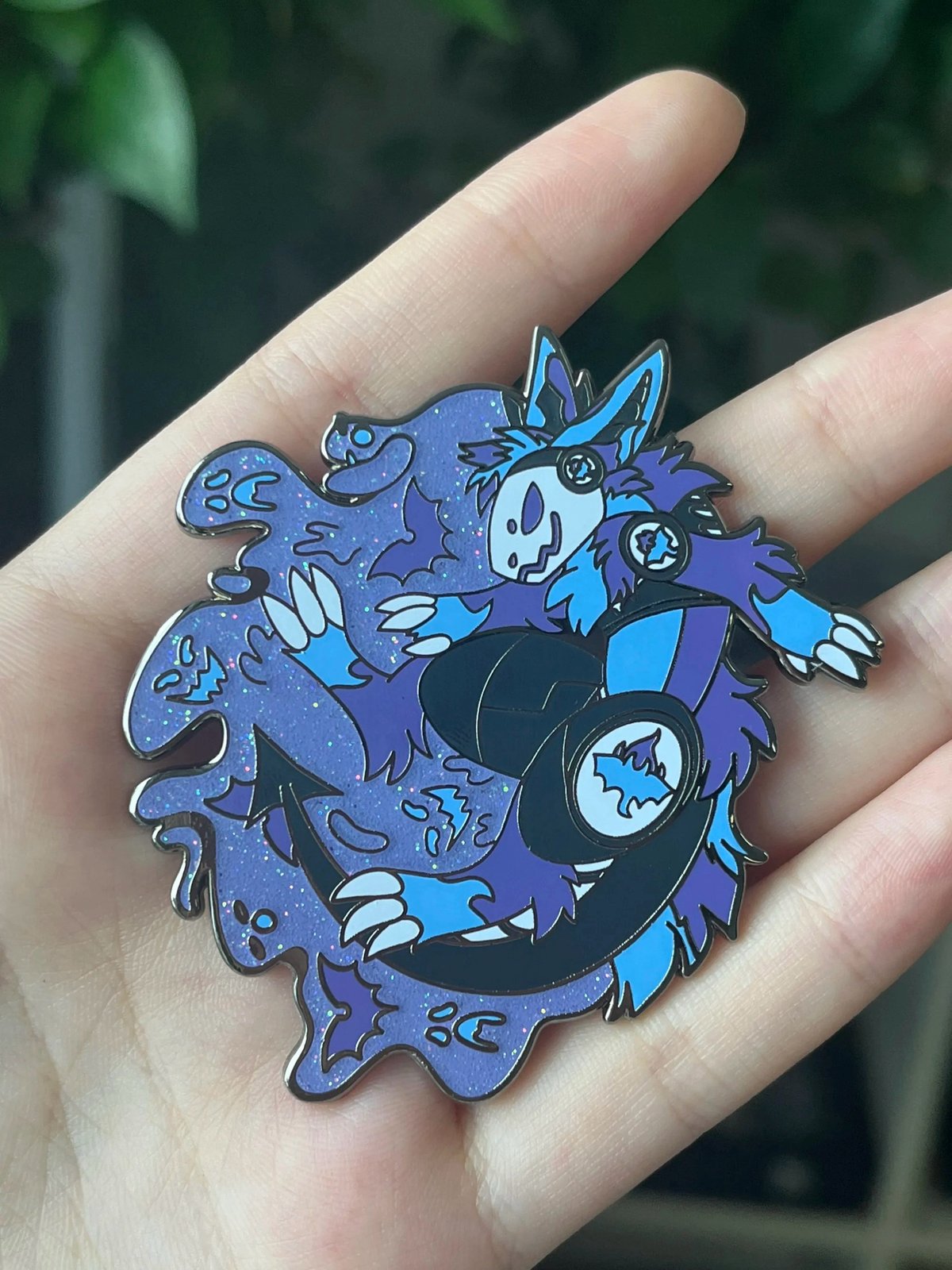 Ghost Type Protogen Enamel Pin | CorgiBeans