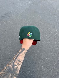 Image 3 of RED BRIM GREEN ESTADOS UNIDOS MEXICANOS MEXICO CUSTOM FITTED CAP