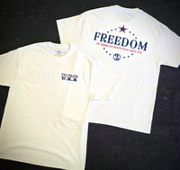 Image 2 of Two Felons "FREEDOM" men's white T