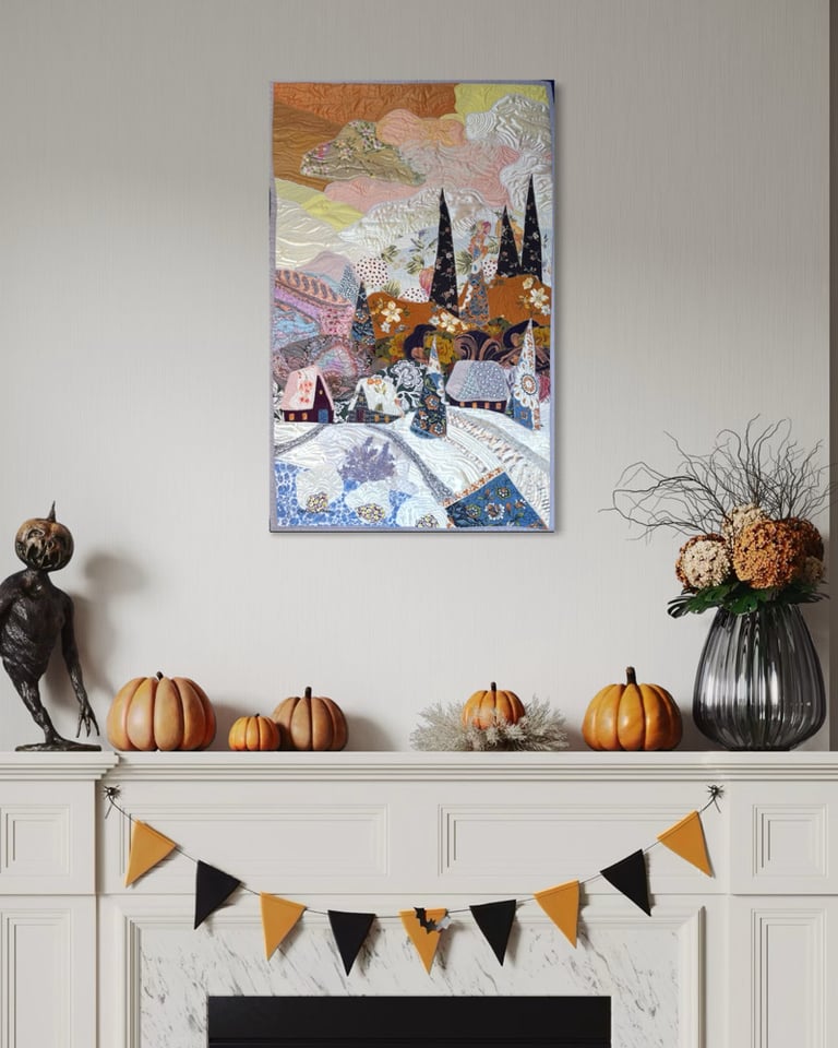 ʼWarm winter sky’ - large winter landscape, 91x58 cm Image 16