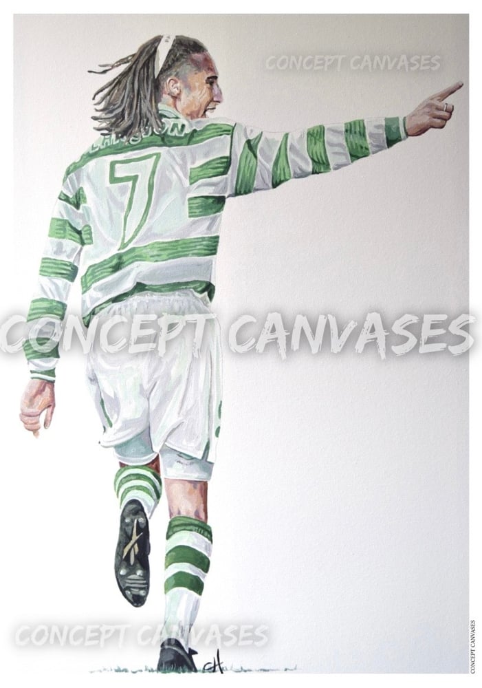 Image of Henrik Larsson ‘My King’ A3 Print