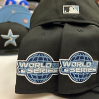 Image 3 of New Era 59Fifty Black Sky Blue WS05