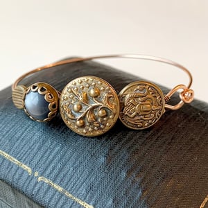 Image of "Stromboli" Bronze Button Bracelet