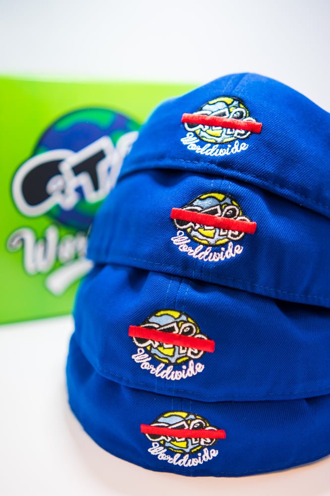 Image of QTRS🌍❌NewEra Royal “Playmakin Superstars” Fitteds (Green Underbrim)