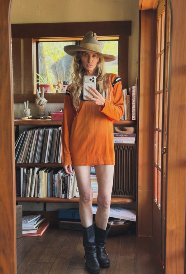 1960s sewn number practice jersey football dress tunic