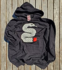 Image 1 of Smart Old Snake Hoodie black & white