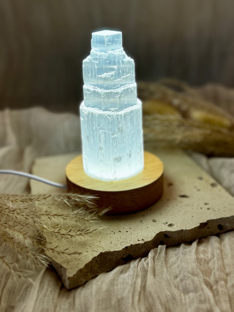Image of Selenite Lamp Small