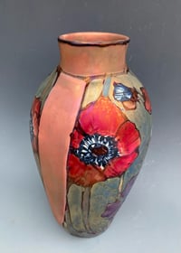 Image 2 of “Anemones” satin lustre vase