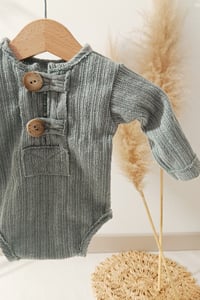 Image 2 of Photoshooting boys bodysuit | Asher-1 | 0-3 months | sage