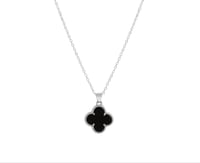 Black&Silver Clover Necklace *pre order*