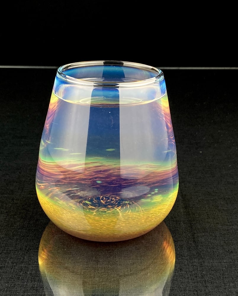 Image of Frit Tumbler - Blue Exotic no. 2 