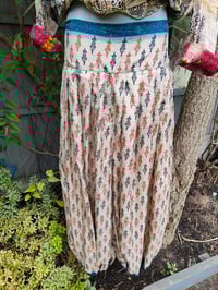 Image 5 of Milan Hareem/ Bloomer/ Balloon  trousers with matching head scarf -cream blue upto 14 uk