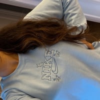 Image 3 of Nike Embroidered butterfly crew neck sweatshirt