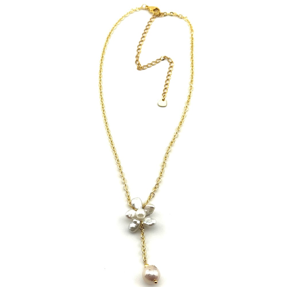 Image of Pearl Petals Necklace