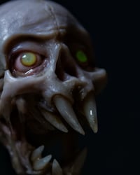 Image 13 of Vampire fetal skull, original art, dark academia