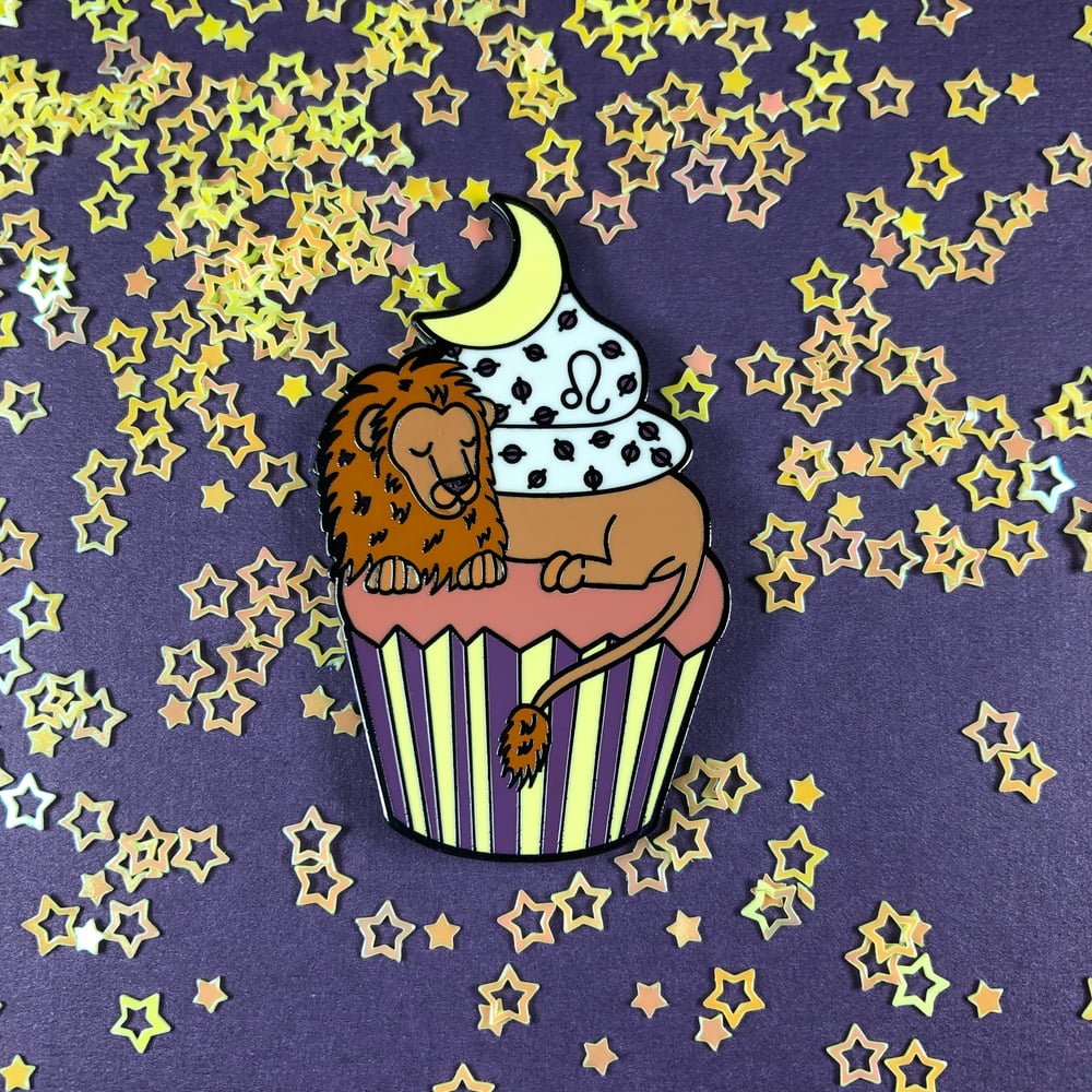 Image of Leo Cupcake Pin