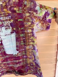 Image 3 of LARGE Live Fast Eat Trash Tie Dye Shirt C14