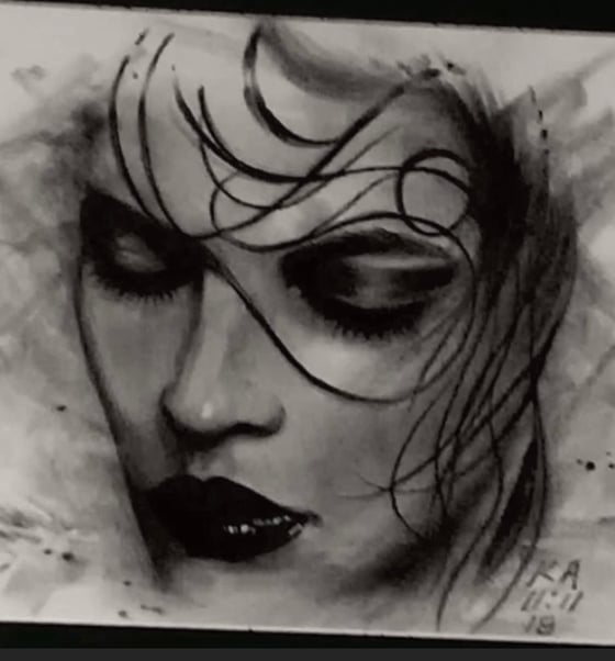 Image of “Woman” Original Charcoal on bristol 